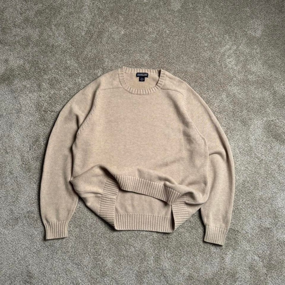 VINTAGE LANDS END "CRÈME" RAGLAN KNIT SWEATER